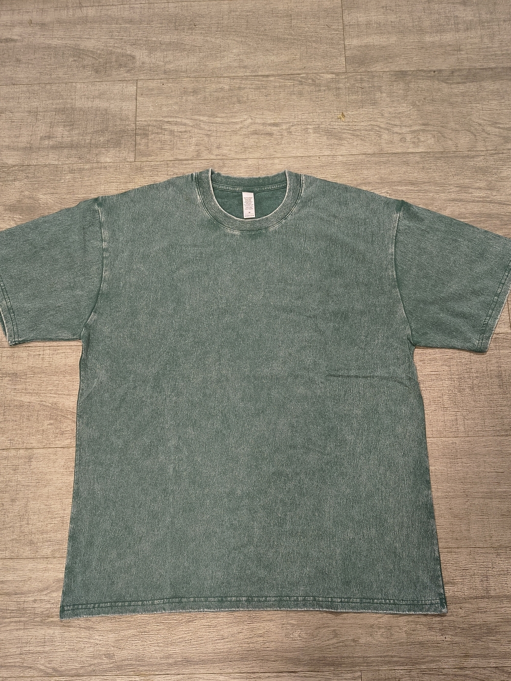 Vintage Mineral Wash Green Crewneck Tee